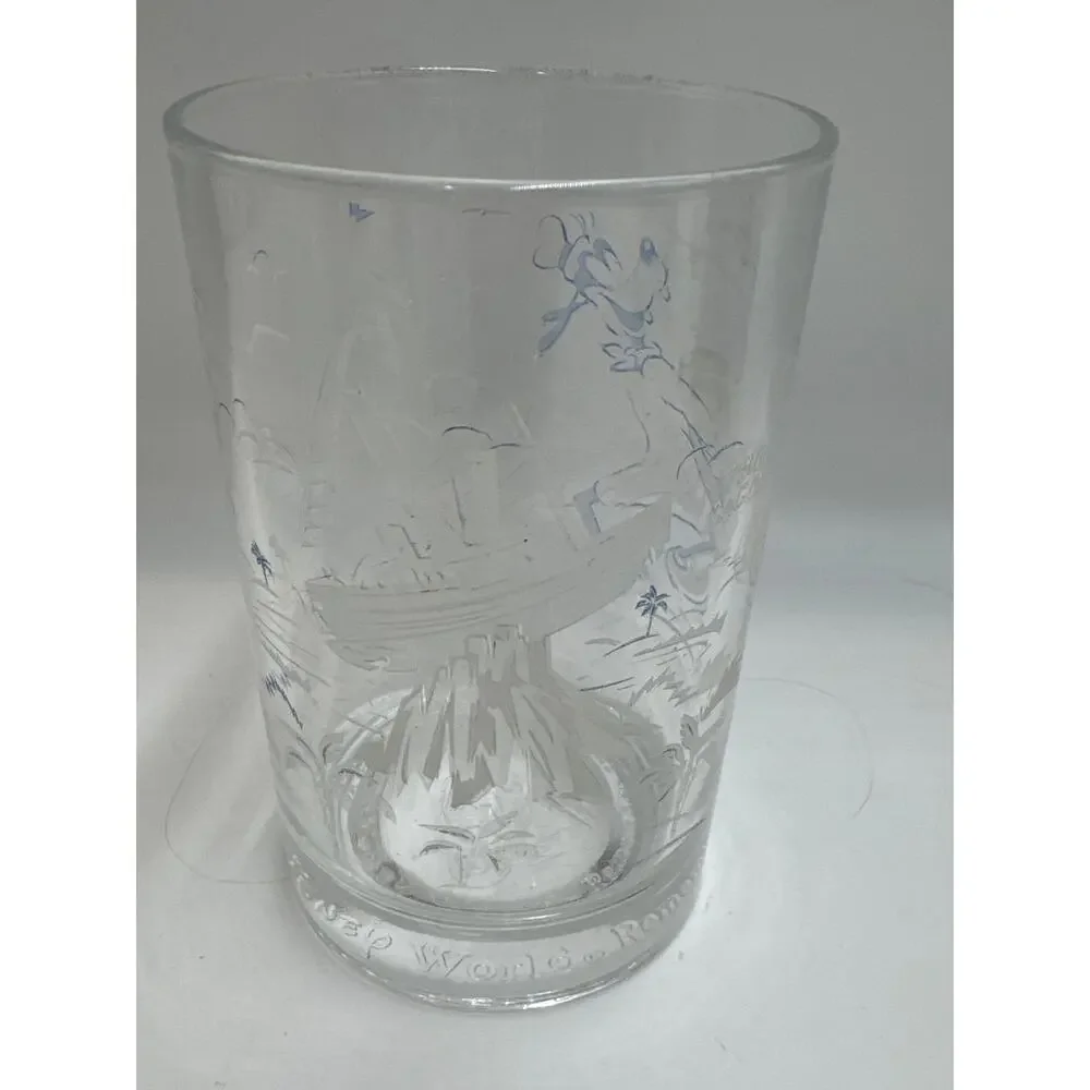 Vintage 1996 Disney World 25th Anniversary Goofy Remember the Magic Glass